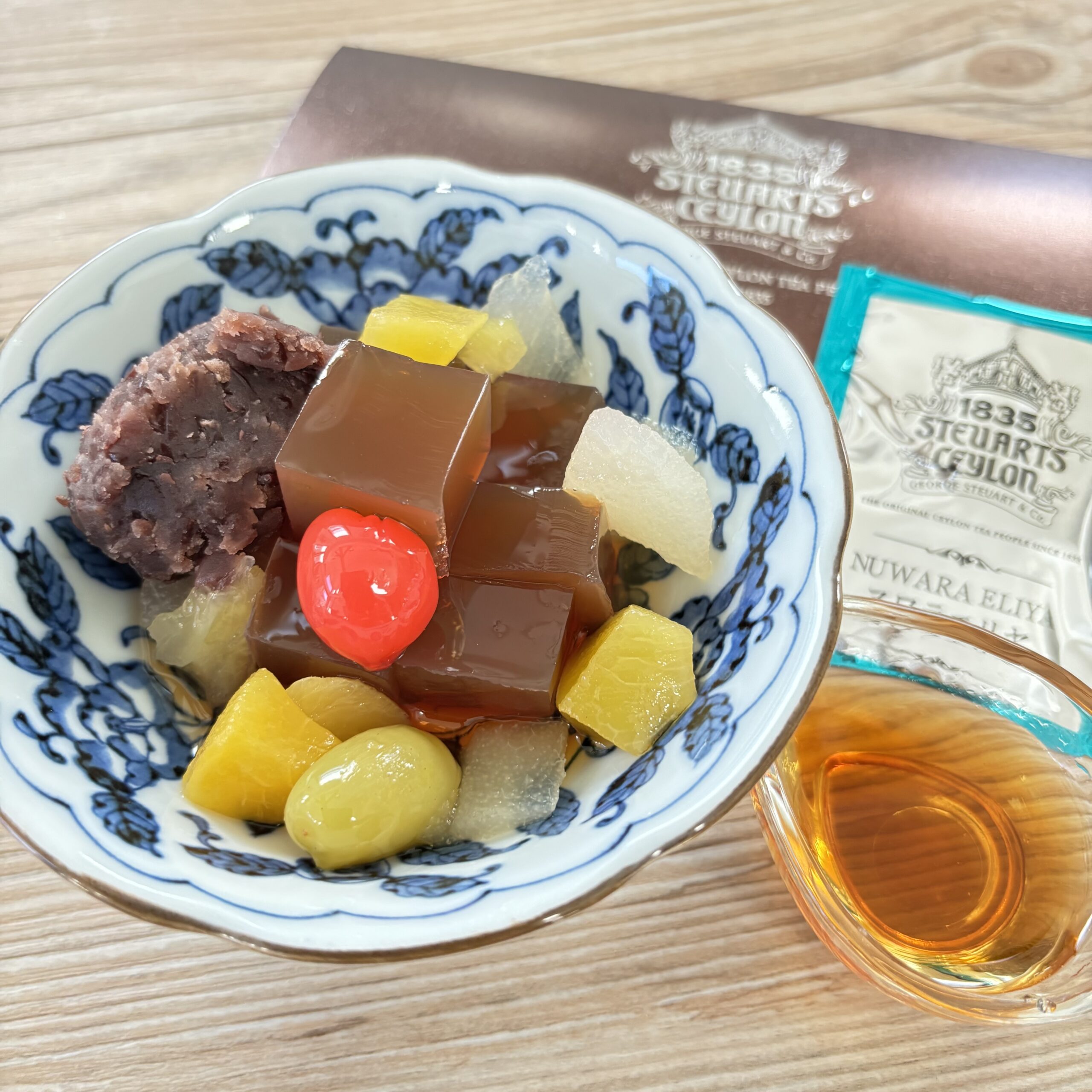 クリームあんみつ くりーむあんみつ」 シャインマスカットやいちじく、さつまいも