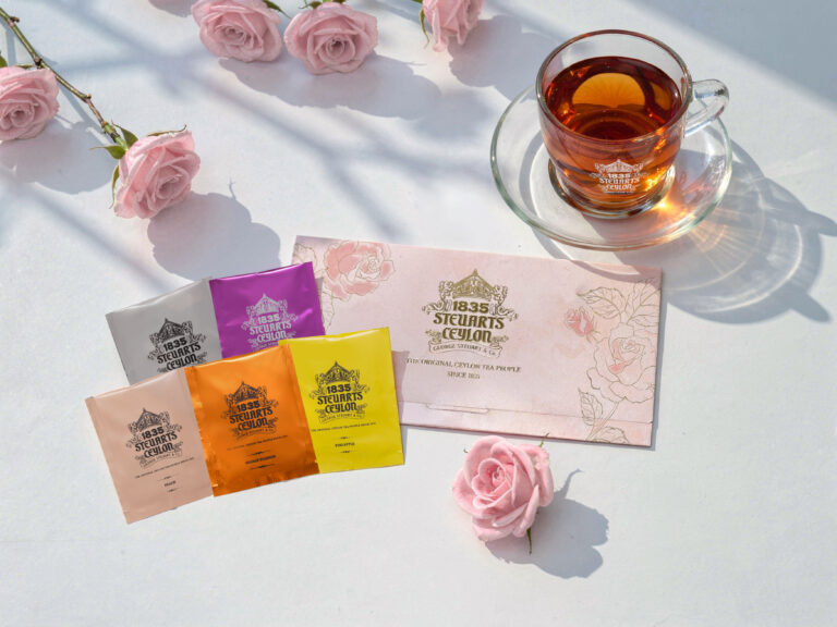 ローズピンクの紅茶封筒 商品イメージ